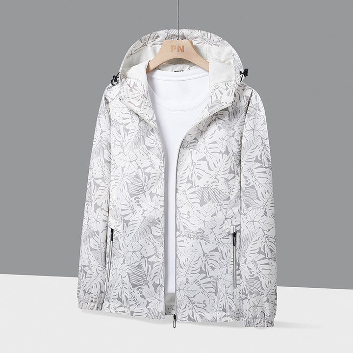 Herren Leichte Outdoor-Jacke mit Kapuze Drune
