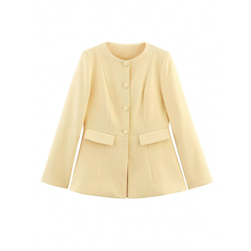 Damen moderne Blazerjacke mit strukturiertem Design Drune