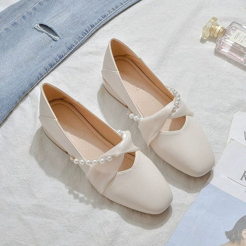 Damen elegante Ballerinas mit modischem Riemendesign und funkelnden Strassdetails Drune