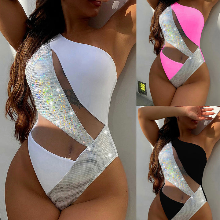 Damen eleganter Cut-Out Einteiler Badeanzug Drune