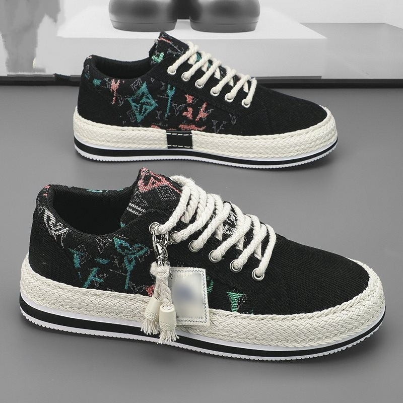 Damen Elegante und stylische Sneakers mit raffinierten Stickereien und bequemer Sohle Drune