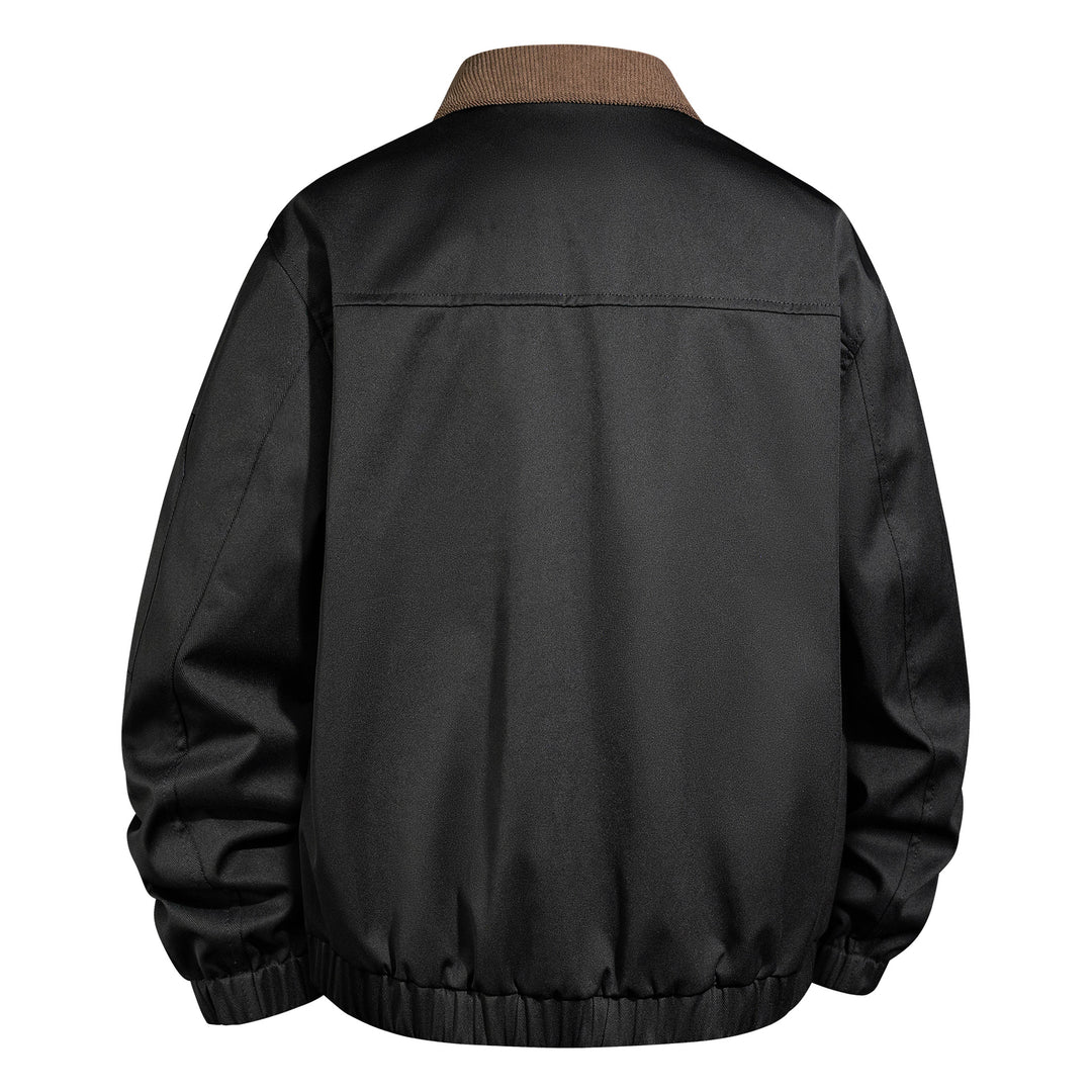 Herren Outdoor-Bomberjacke mit Cordkragen und Multifunktionstaschen Drune