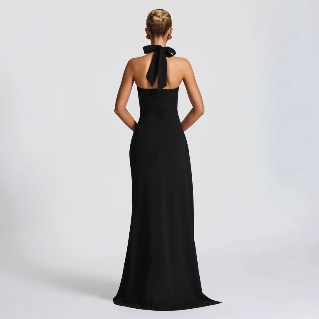 Damen Elegantes Abendkleid mit raffiniertem Schlitz und trägerlosem Design Drune