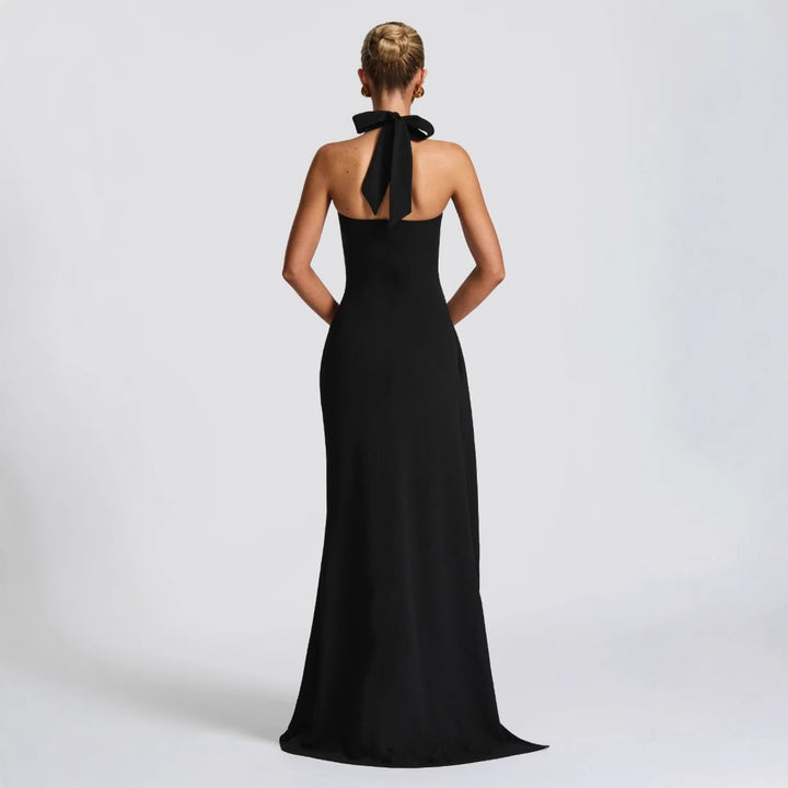 Damen Elegantes Abendkleid mit raffiniertem Schlitz und trägerlosem Design Drune