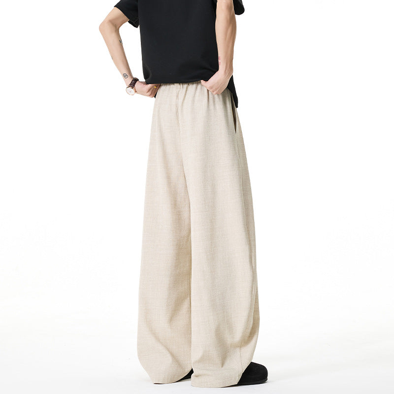 Damen Elegante und lässige weite Stoffhose Drune