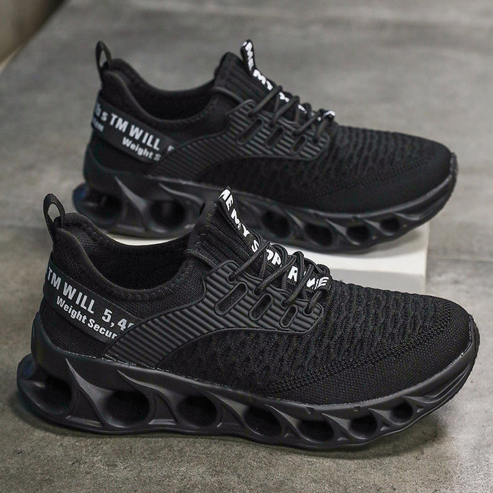 Unisex Performance-Sneaker mit innovativer gelochter Luftsohle und gestricktem Obermaterial Drune
