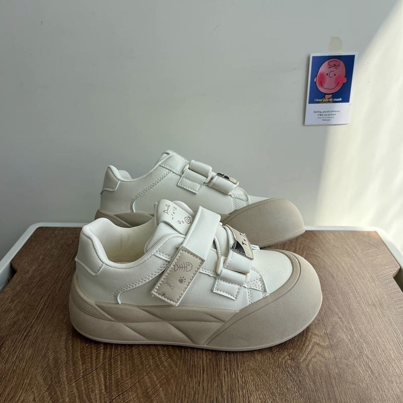 Damen Bequeme Sneaker mit praktischen Klettverschlüssen Drune