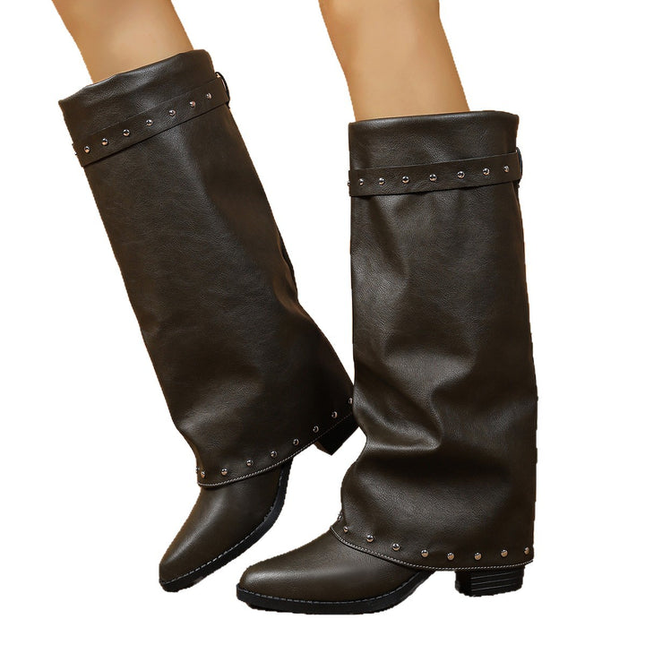 Damen Modische Stiefel mit Glitzer-Details Drune
