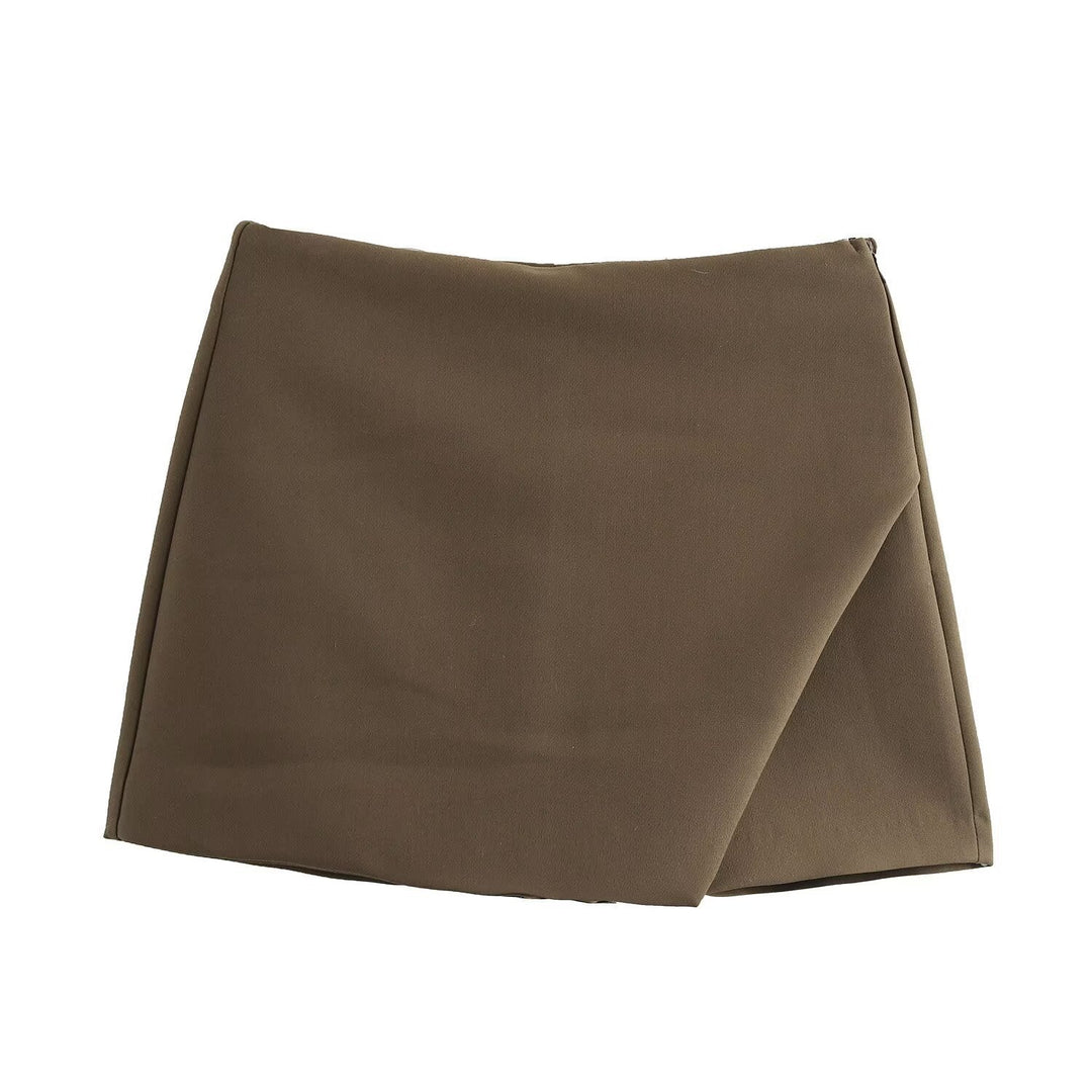 Damen modische Wickel-Shorts aus hochwertigem, elastischem Material Drune