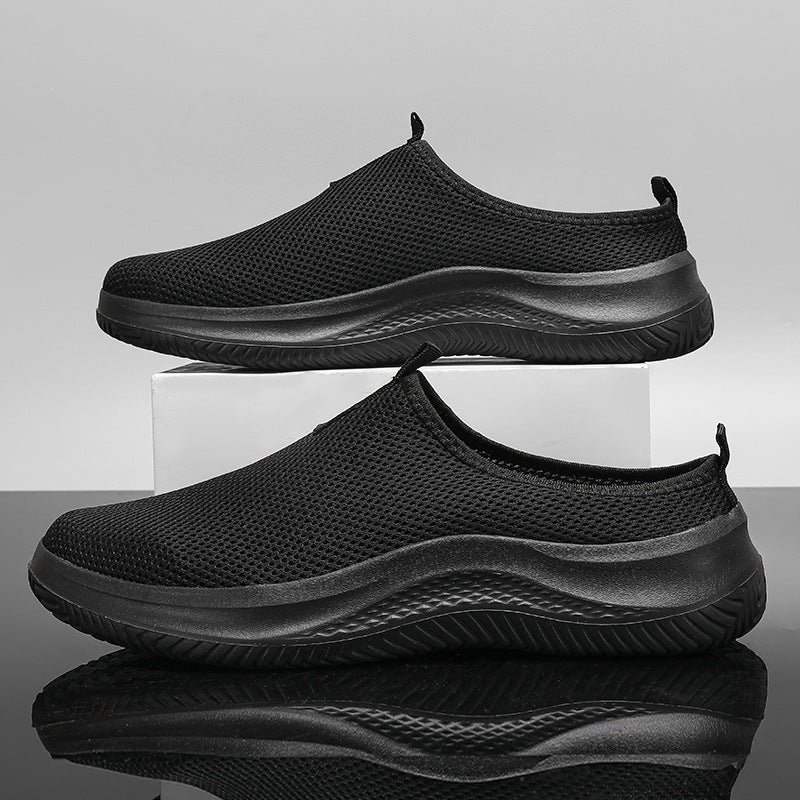 Unisex nan leichter Netzgewebe-Schlupf-Sneaker mit atmungsaktivem Obermaterial, dämpfender EVA-Zwischensohle und rutschfester Profilsohle Drune