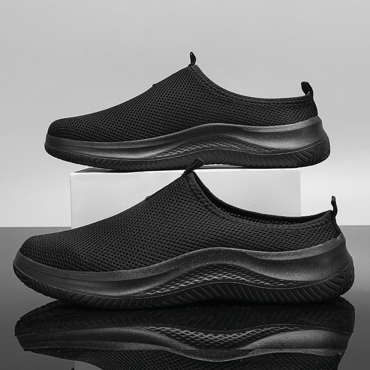 Unisex nan leichter Netzgewebe-Schlupf-Sneaker mit atmungsaktivem Obermaterial, dämpfender EVA-Zwischensohle und rutschfester Profilsohle Drune