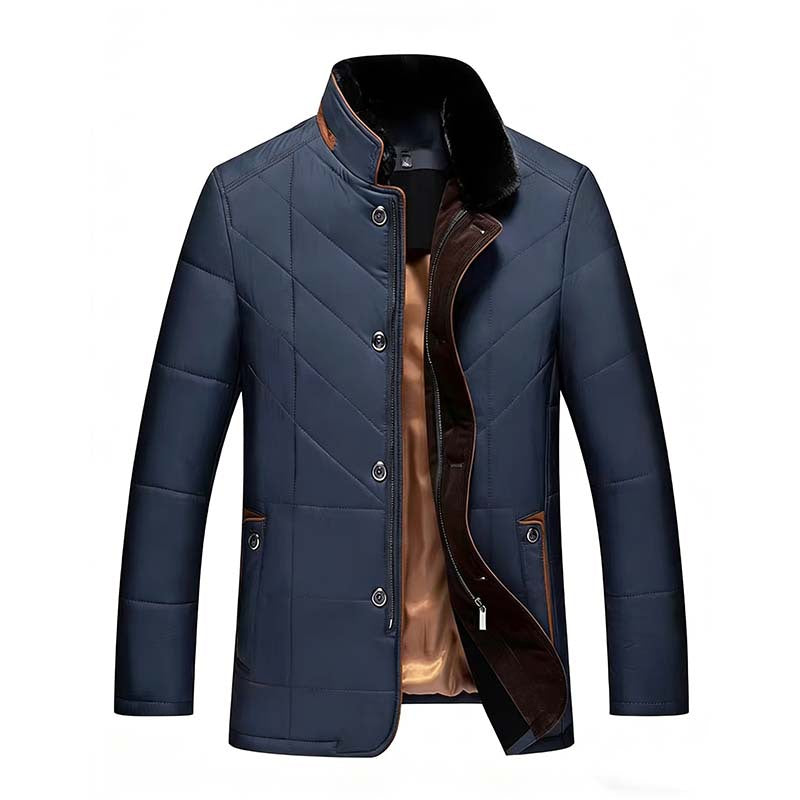 Herren Wattierte Steppjacke mit Stehkragen und Zwei-Wege‑Innenreißverschluss Drune