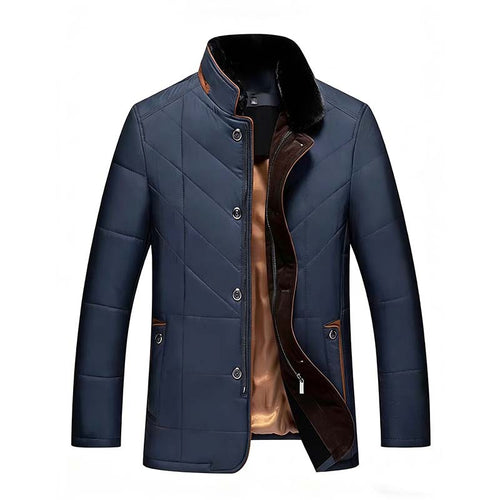 Herren Wattierte Steppjacke mit Stehkragen und Zwei-Wege‑Innenreißverschluss Drune