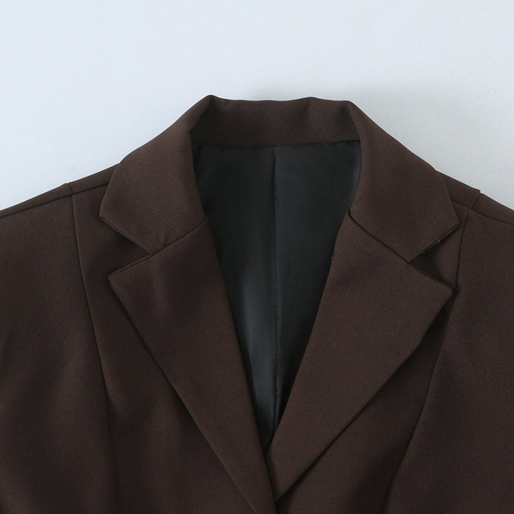 Damen Taillierter Blazer mit Schößchen, Reverskragen und Wiener Nähten Drune