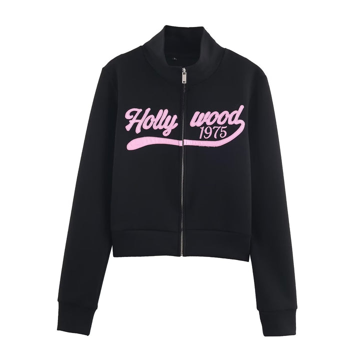 Damen Locker geschnittene Jersey-Freizeithose mit weitem Bein, elastischem Bund und Retro-Logo Drune