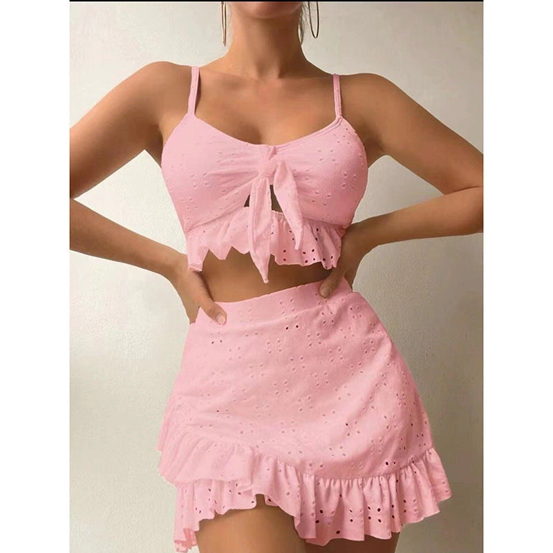 Damen Crop-Top und Rock Set Drune