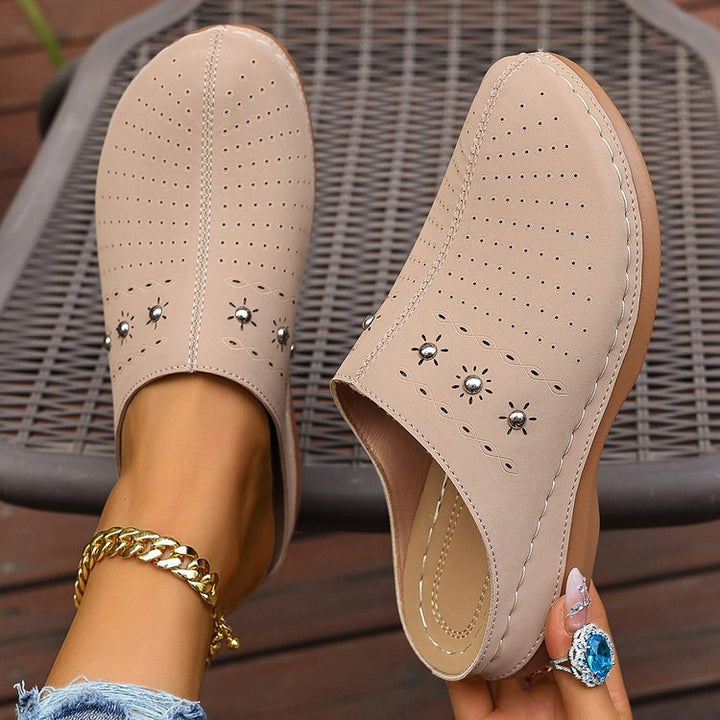 Damen Komfortable und elegante Clogs Drune