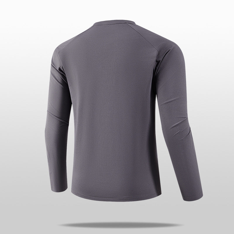 Herren Leichtes Langarm-T-Shirt mit praktischer Brusttasche Drune