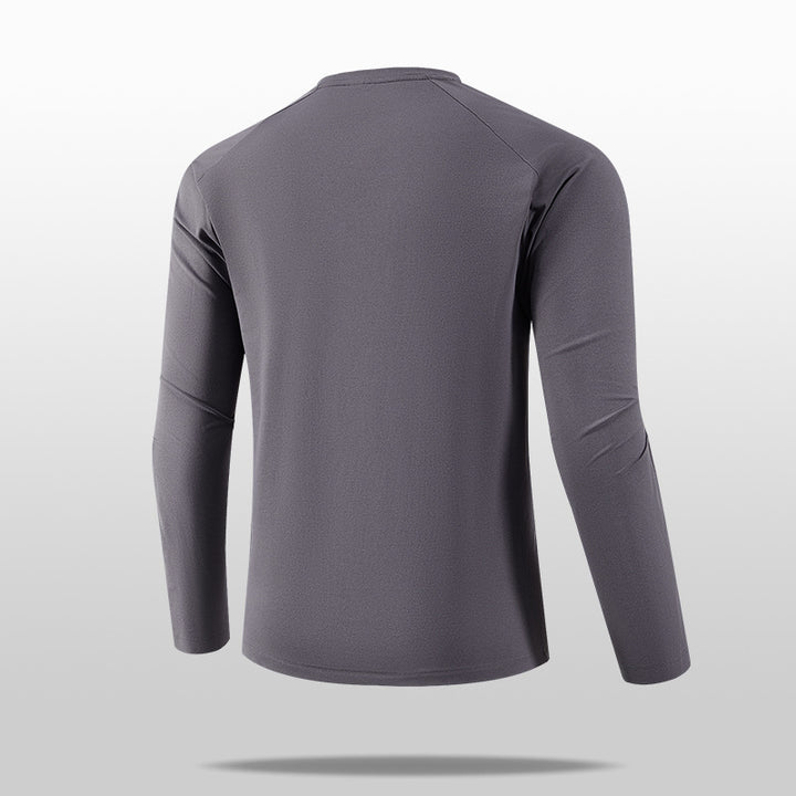 Herren Leichtes Langarm-T-Shirt mit praktischer Brusttasche Drune