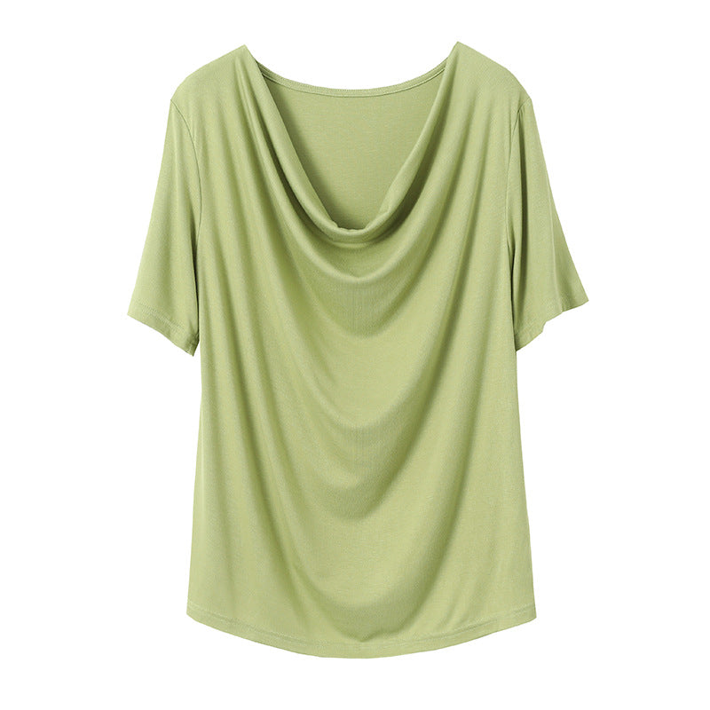 Damen Maxikleid mit eleganter Drapierung und floralem Muster Drune