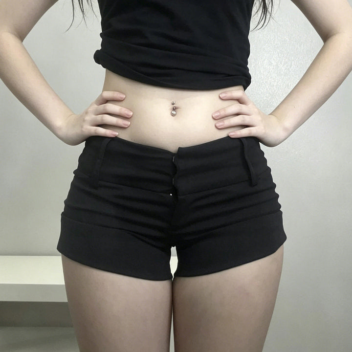 Damen elegante Tailored Shorts Drune