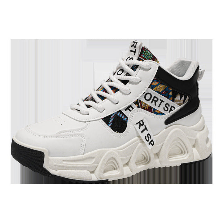 Damen Sportliche High-Top Sneakers mit buntem Design Drune