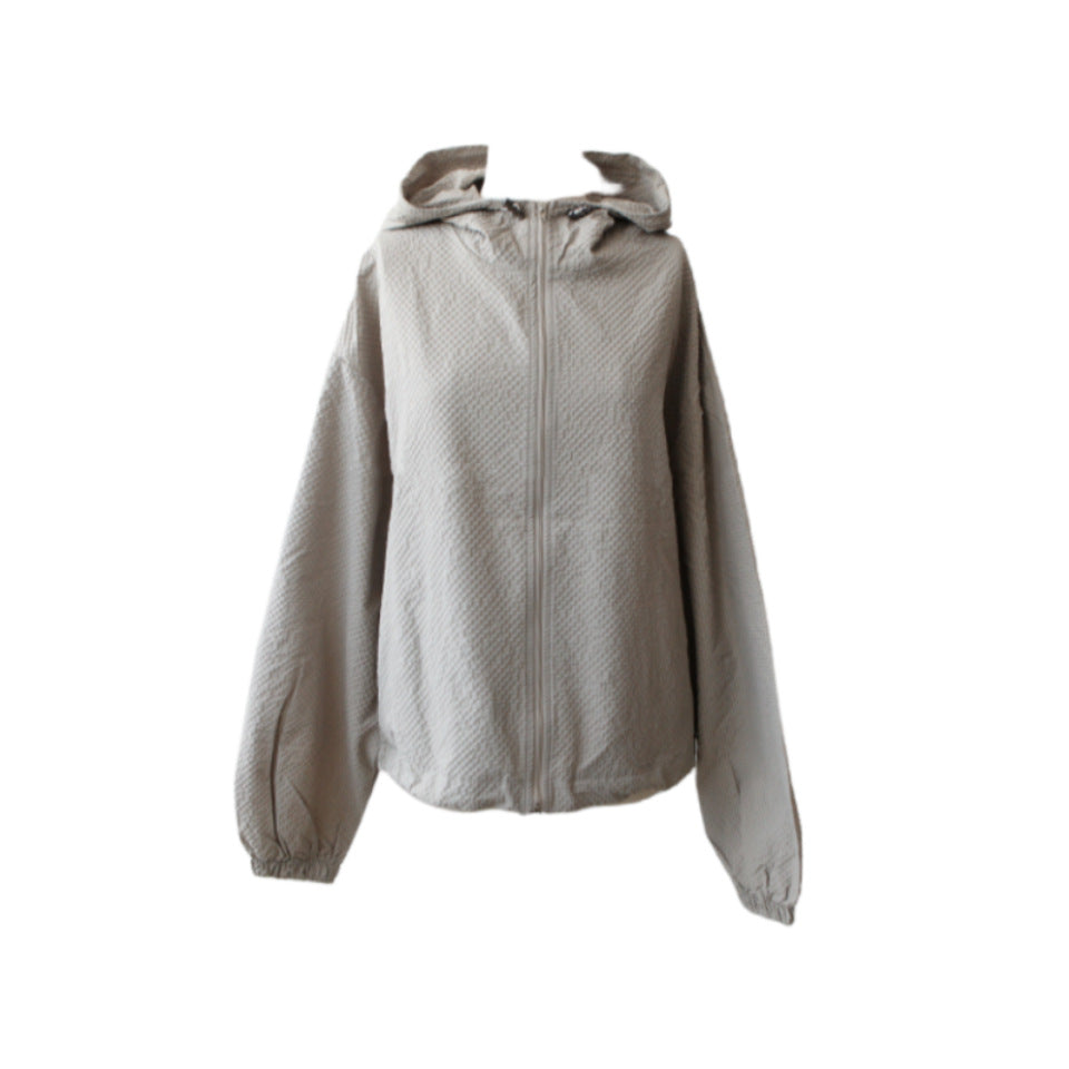Damen leichte Übergangsjacke mit Kordelzug Drune