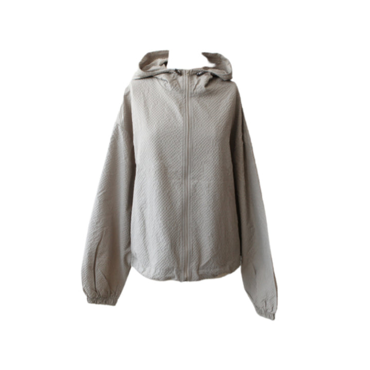 Damen leichte Übergangsjacke mit Kordelzug Drune