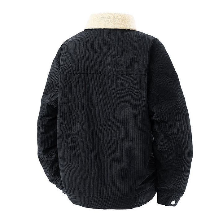 Herren modische Utility-Jacke mit Teddy-Kragen Drune