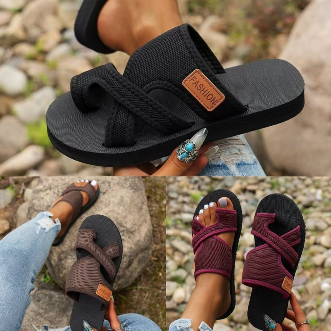 Damen modische Komfort-Sandalen mit verstellbaren Riemen Drune