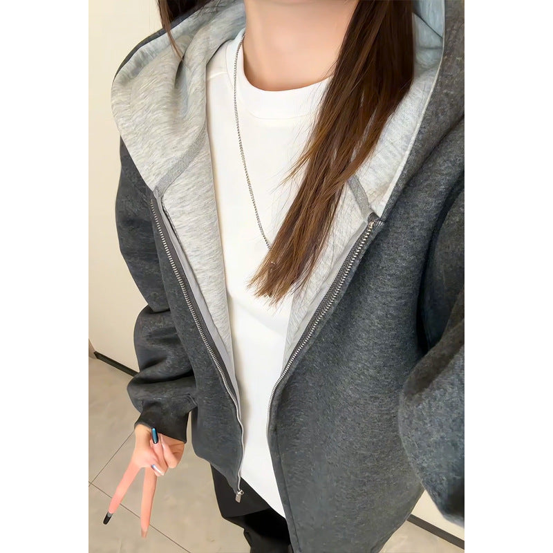 Damen Modische und funktionale Kapuzenjacke Drune