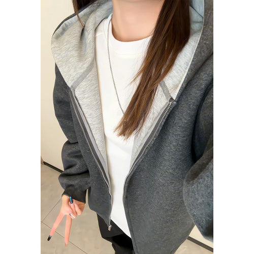 Damen Modische und funktionale Kapuzenjacke Drune