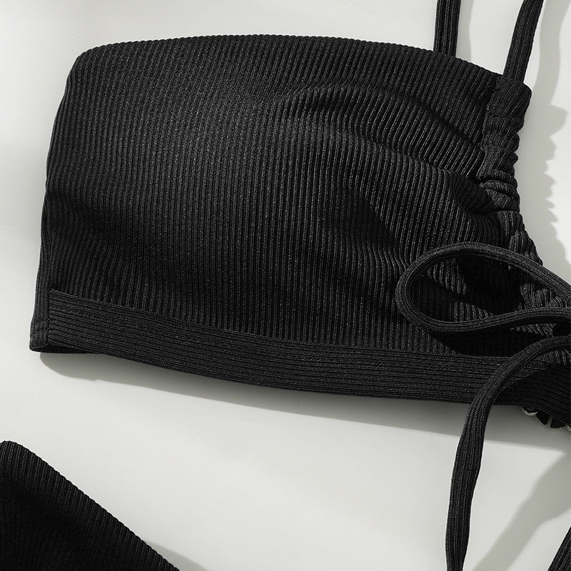 Damen Triangel-Bikini mit verstellbaren Schnürungen Drune