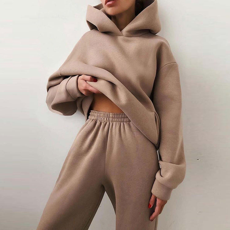 Damen Bequemes und stylisches Sweatshirt-Hosen-Set Drune