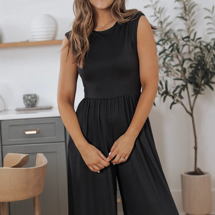 Damen Elegantes Maxikleid mit fließendem Schnitt Drune