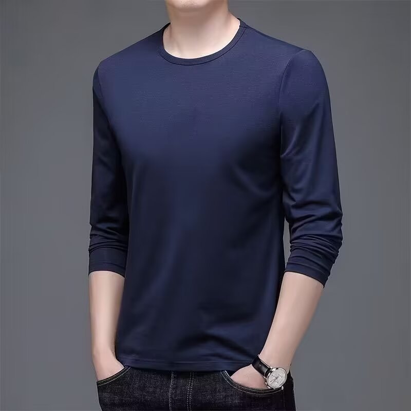 Herren Langarmshirt mit eleganter Textur Drune
