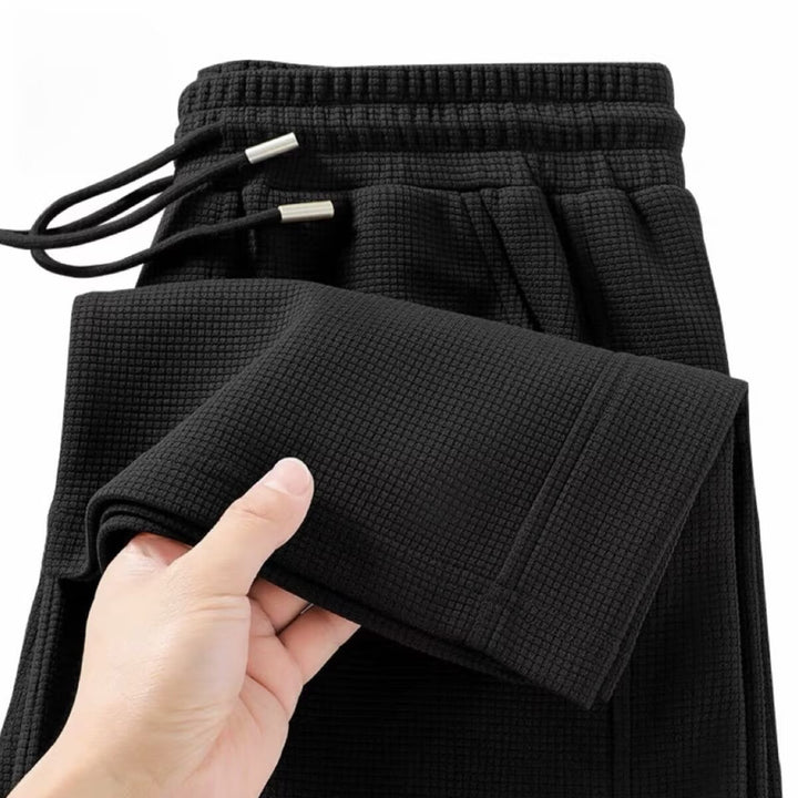 Herren Bequeme Waffelstruktur Jogginghose Drune
