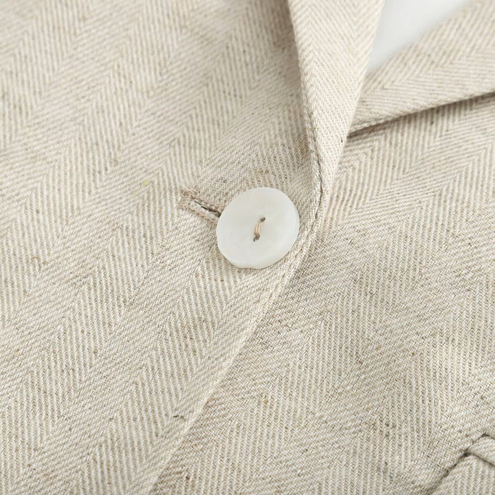 Damen Kurzblazer im Cropped‑Schnitt mit Reverskragen und Pattentaschen Drune