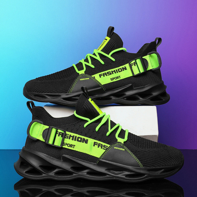 Unisex Strick-Sockensneaker mit gelochter Waben-Luftsohle Drune