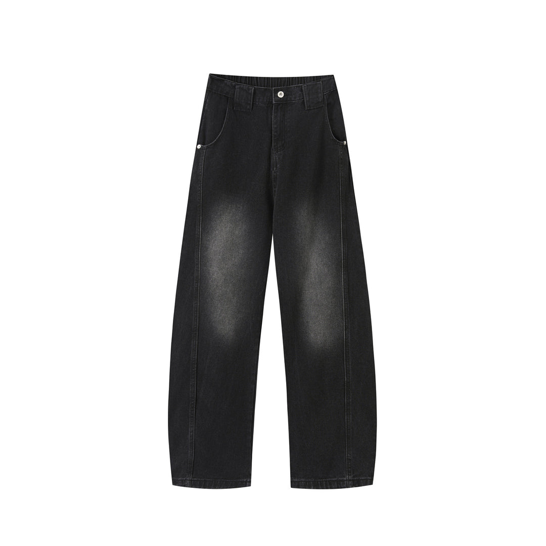 Damen Weit geschnittene High-Waist Hose Drune