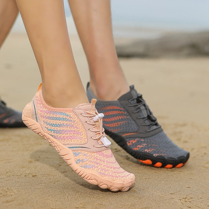 Unisex Flexibler Barfuß‑Wasserschuh mit Schnellverschluss und rutschfester Gummisohle Drune