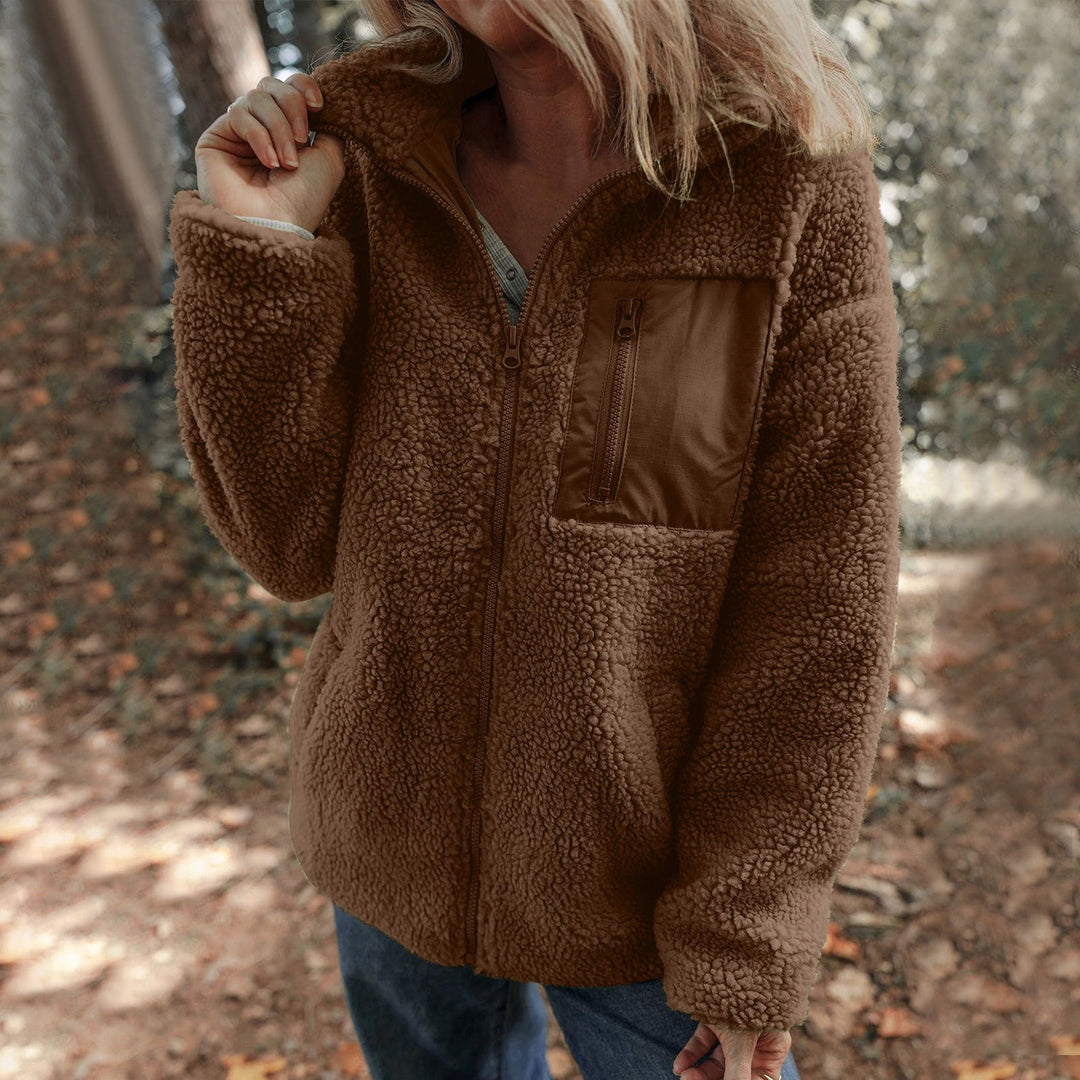 Damen Jacke mit hochabschließendem Kragen und praktischer Brusttasche Drune