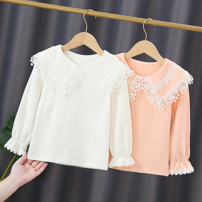 Damen Sweatshirt mit hohem Spitzenkragen Drune