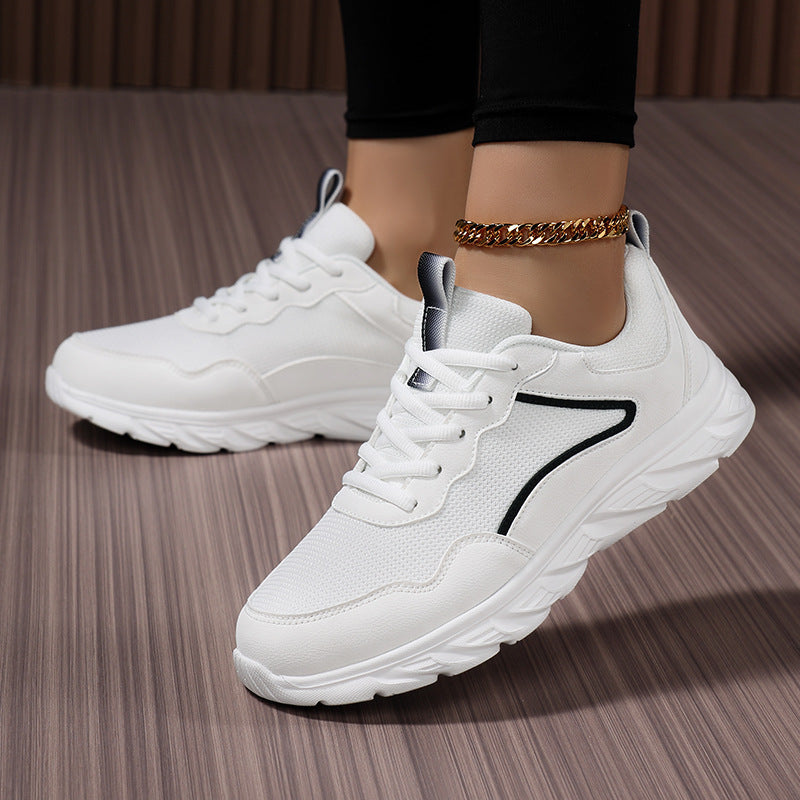 Damen Sportliche Sneakers mit atmungsaktiver Mesh-Oberfläche und stoßdämpfender Sohle Drune
