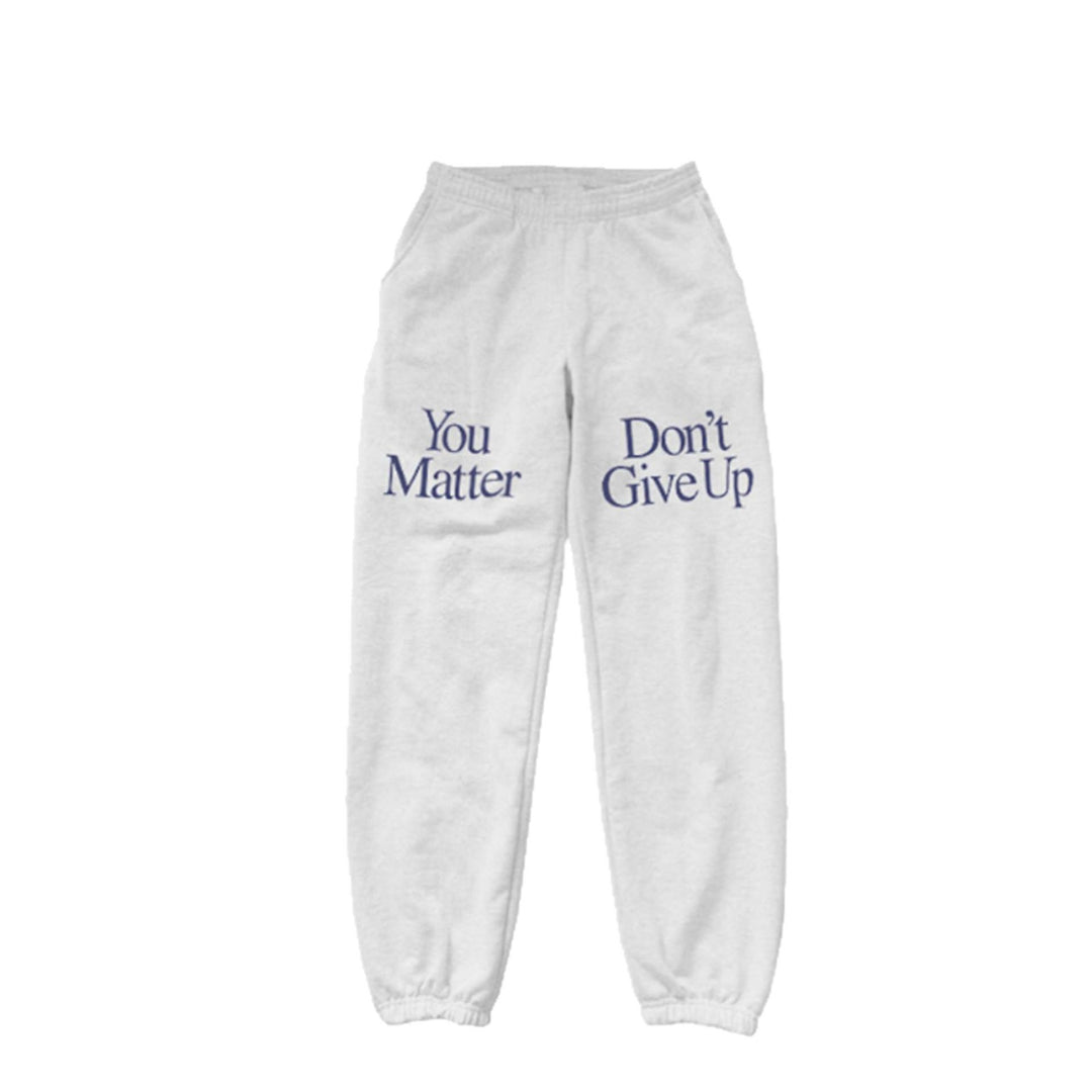 Damen Jogginghose mit motivierendem Schriftzug und elastischem Bund Drune