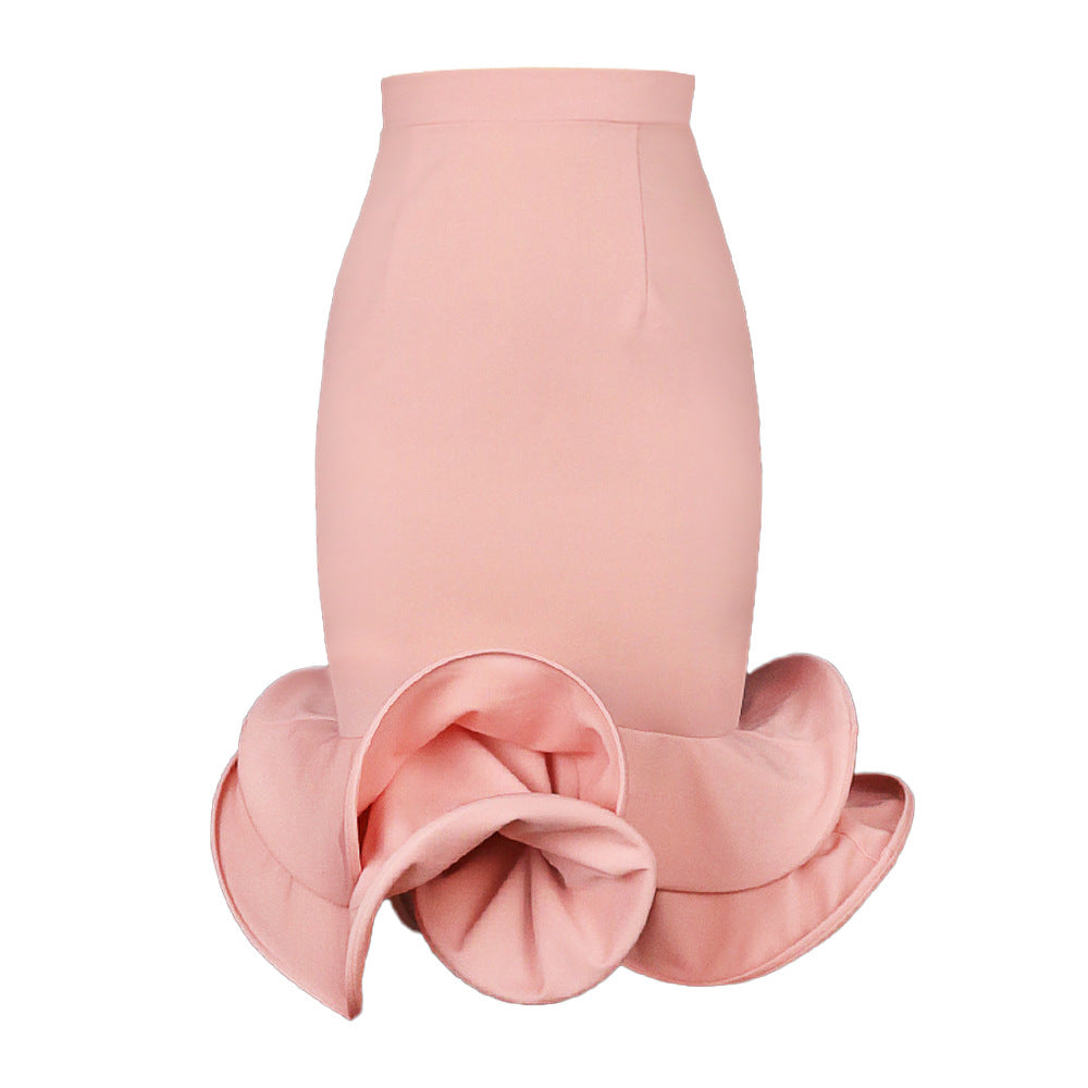 Damen Trendiges Cocktailkleid mit asymmetrischem Saum Drune