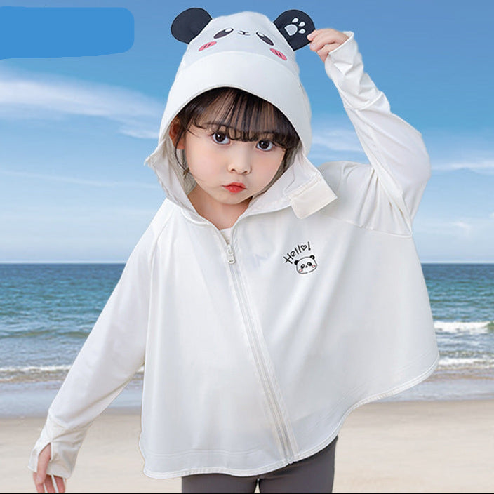 Mädchen funktionale UV-Schutzjacke mit Kapuze Drune