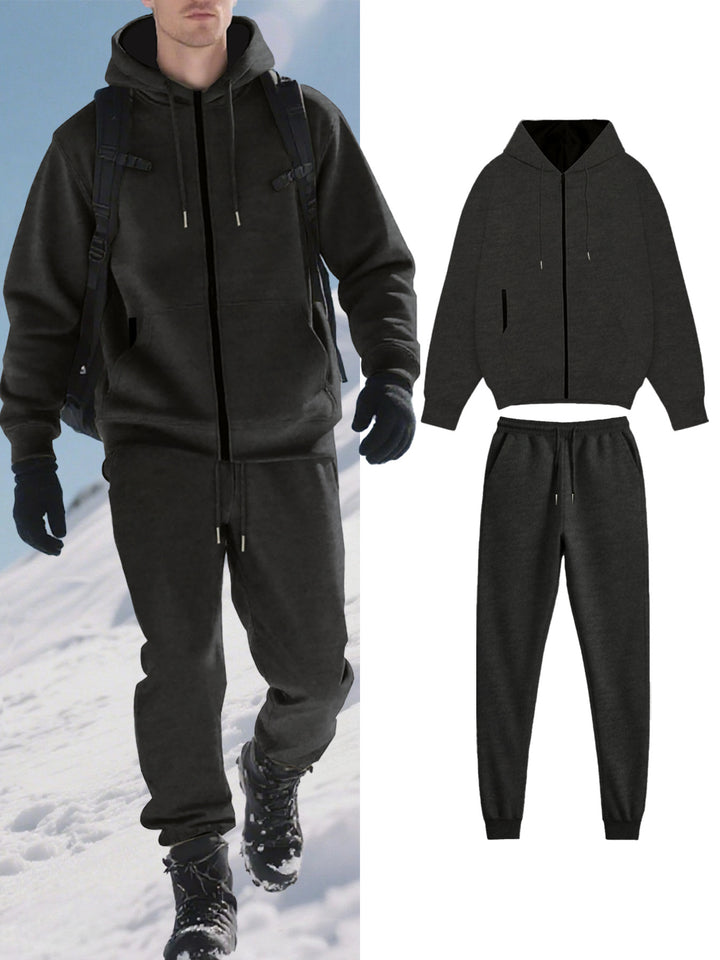 Herren Funktions-Jogginganzug mit warmem Futter und praktischen Taschen Drune