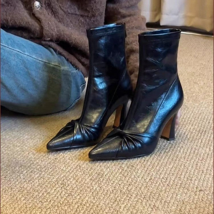 Damen Hohe klassische Stiefeletten Drune