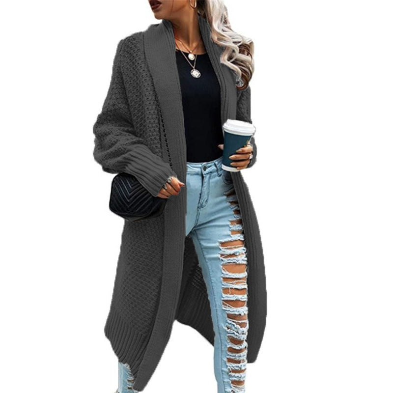 Damen Grobstrickcardigan mit lässigem Schnitt und offenen Fronten Drune